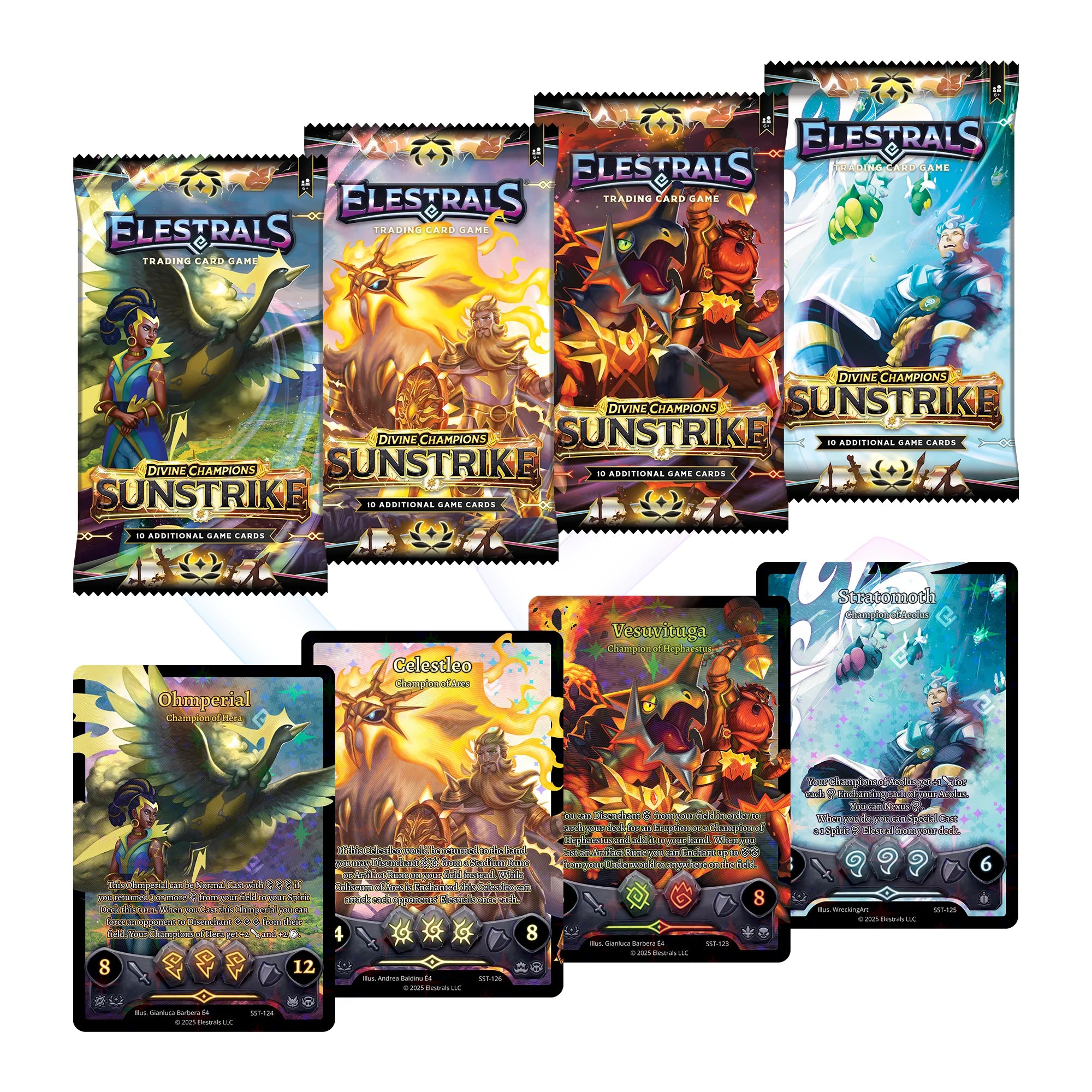 2026 Elestrals TCG: Divine Champions: Sunstrike Booster Pack