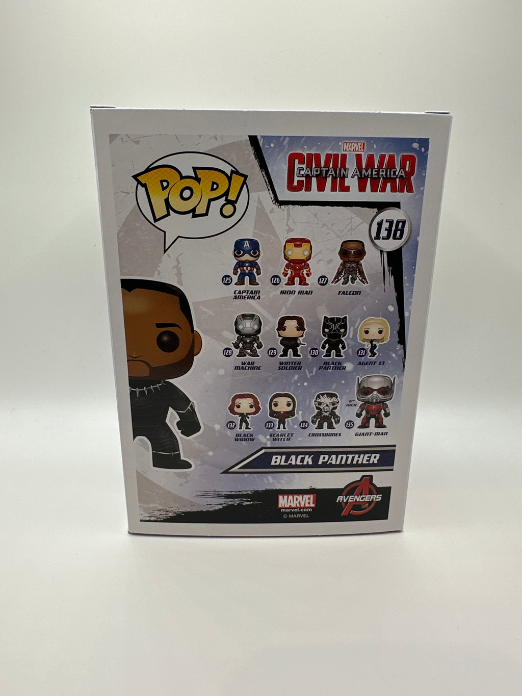 POP! Marval—Captain America: Civil War—Black Panther (Unmasked) #138