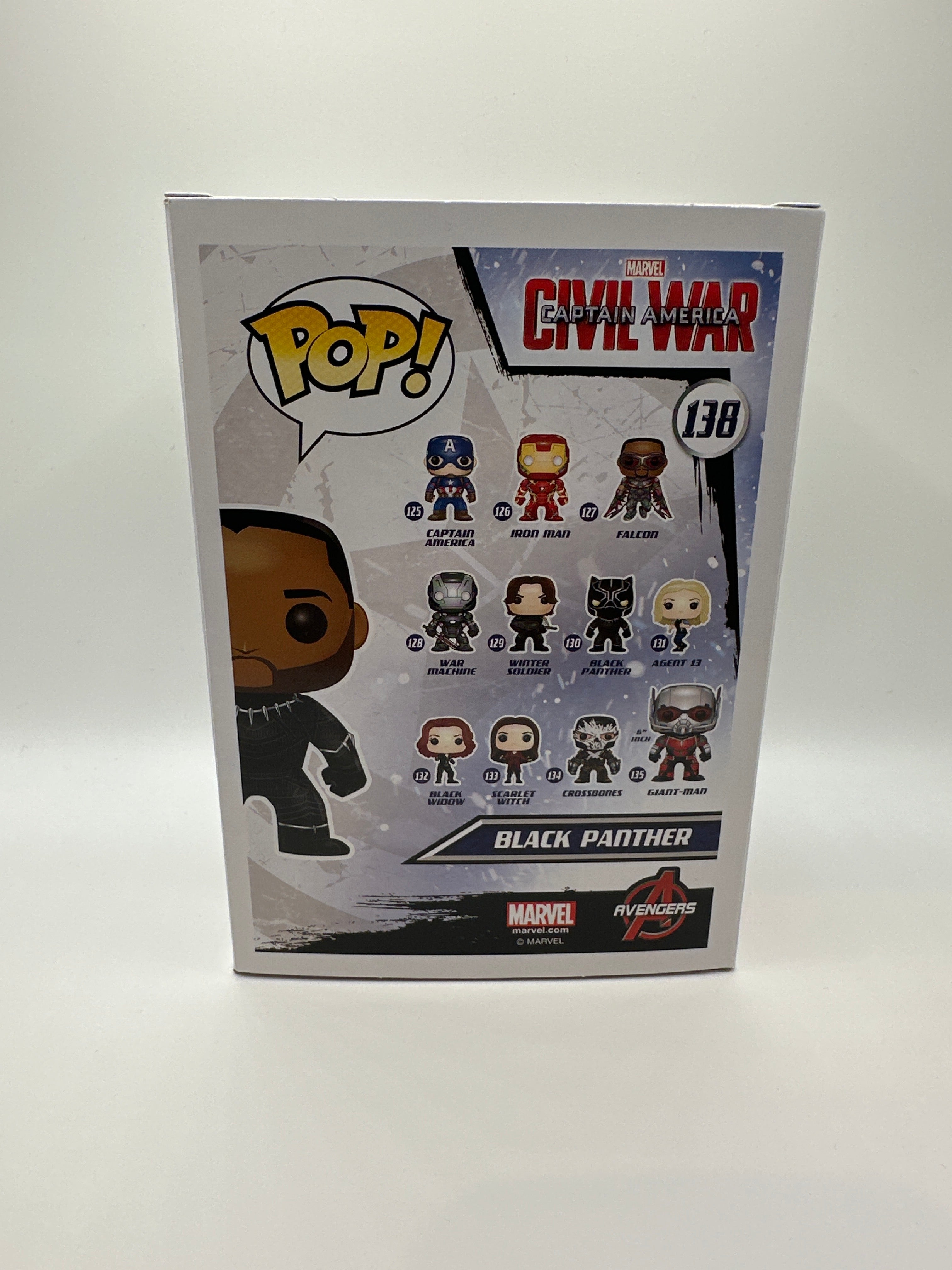 POP! Marval—Captain America: Civil War—Black Panther (Unmasked) #138