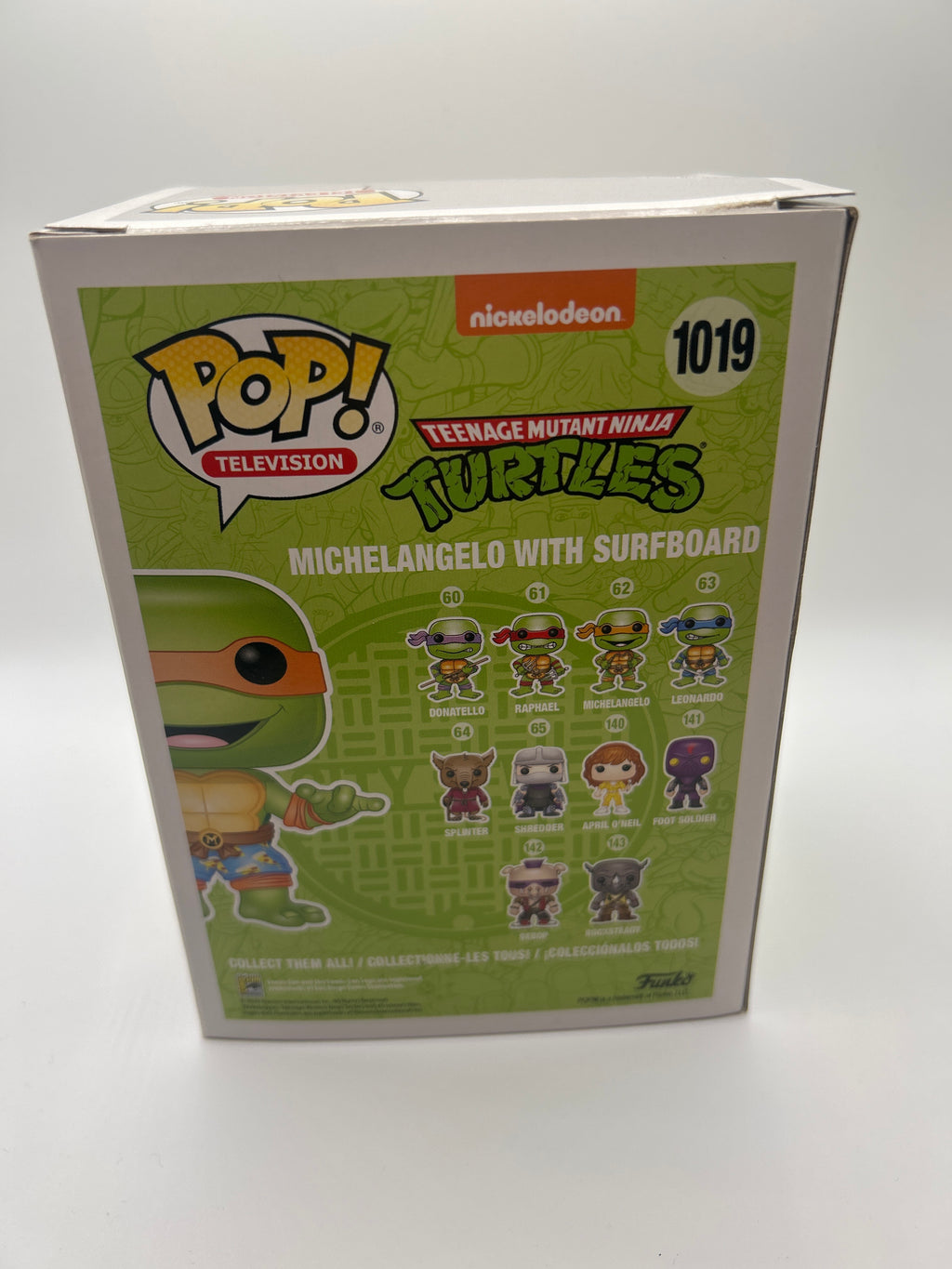 POP! Television TMT 1019 Michelangelo With Surfboard 20' Summer Convention Limited Edition! (DMG)