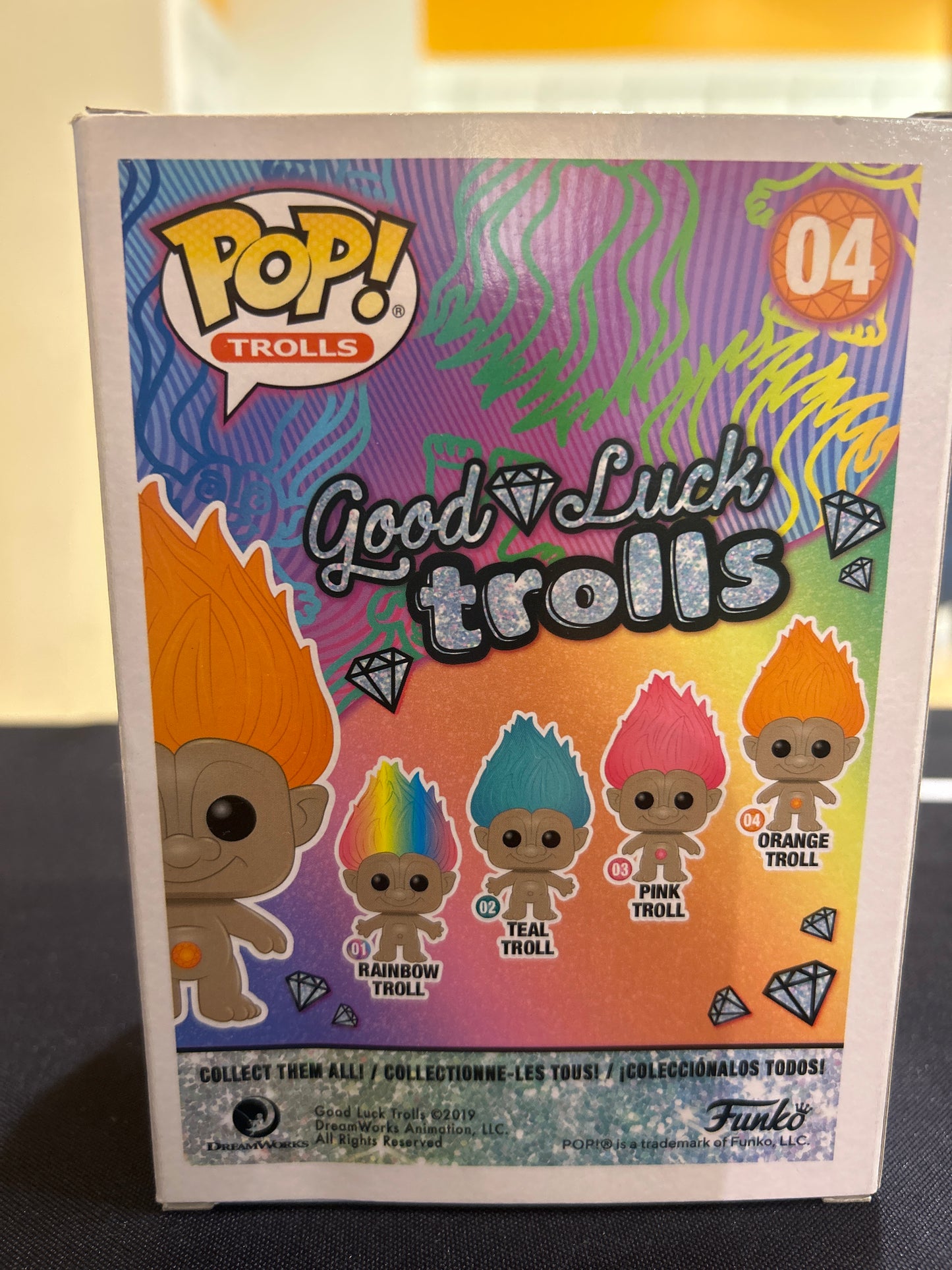 POP1 TROLLS Good Luck Vibes 04 ORANGE TROLL