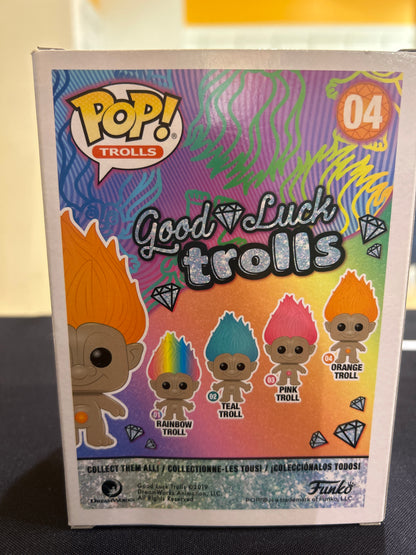 POP1 TROLLS Good Luck Vibes 04 ORANGE TROLL