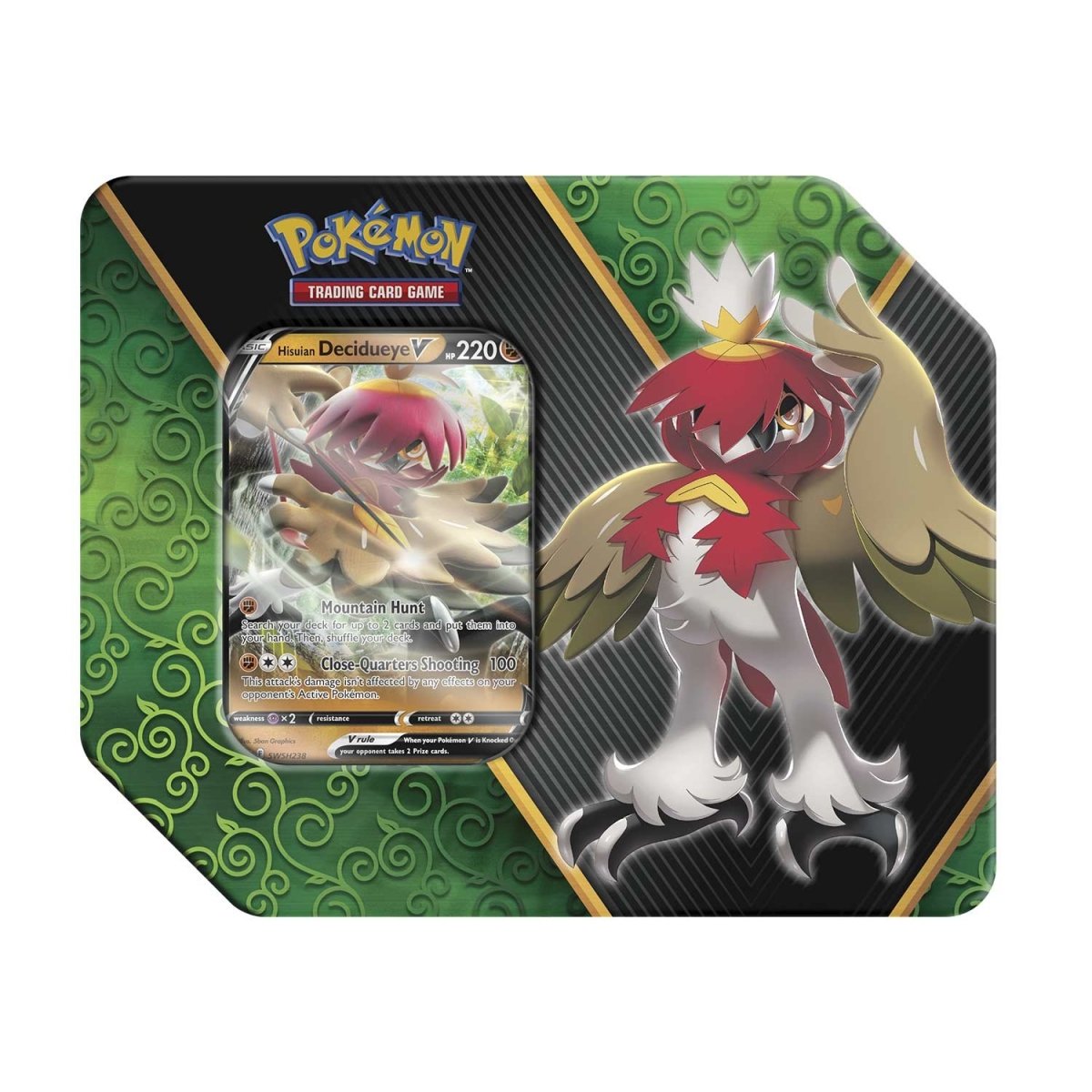 Pokémon TCG: Divergent Powers Tin (Hisuian Decidueye V)