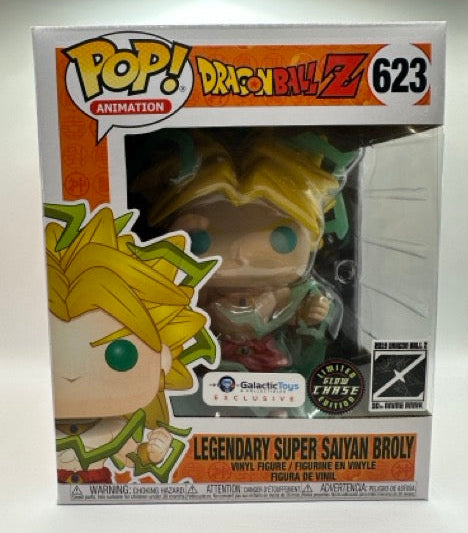 POP! Animation—Dragonball Z—Legendary Super Saiyan Broly #623—(Galactic Toys Exclusive) (Glow Chase) (2019 Dragonball Z 30th Anime Anni.)