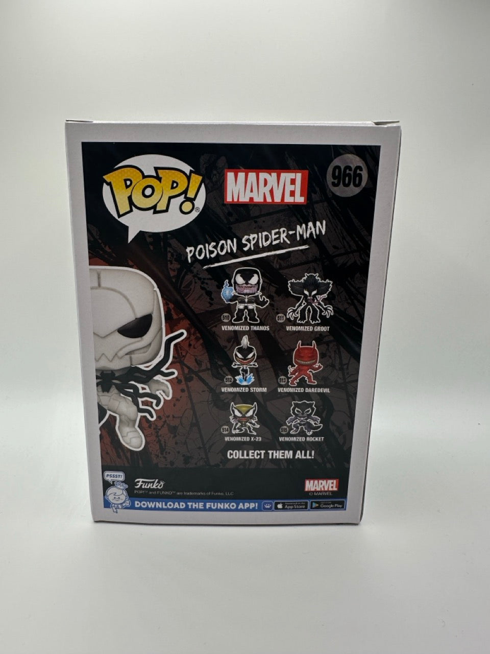 POP! Marvel—Venom—Posion Spider-Man #966—(Glow Chase) (Entertainment Earth Exclusive)