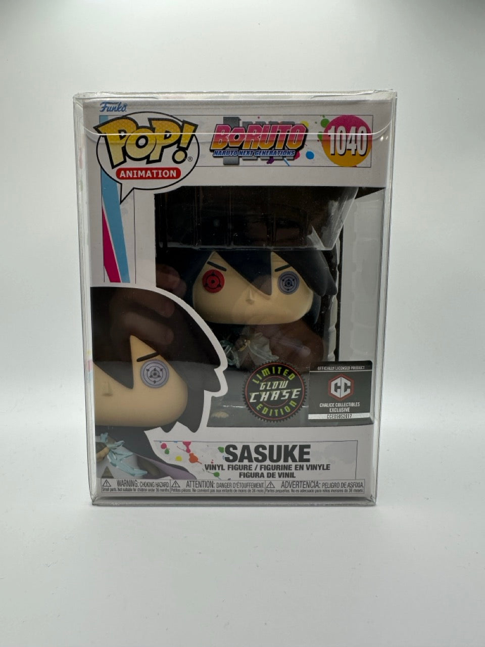 POP! Animation—Boruto Naruto Next Generation—Sasuke #1040—(Glow Chase)(Chalice Collectibles Exclusive)