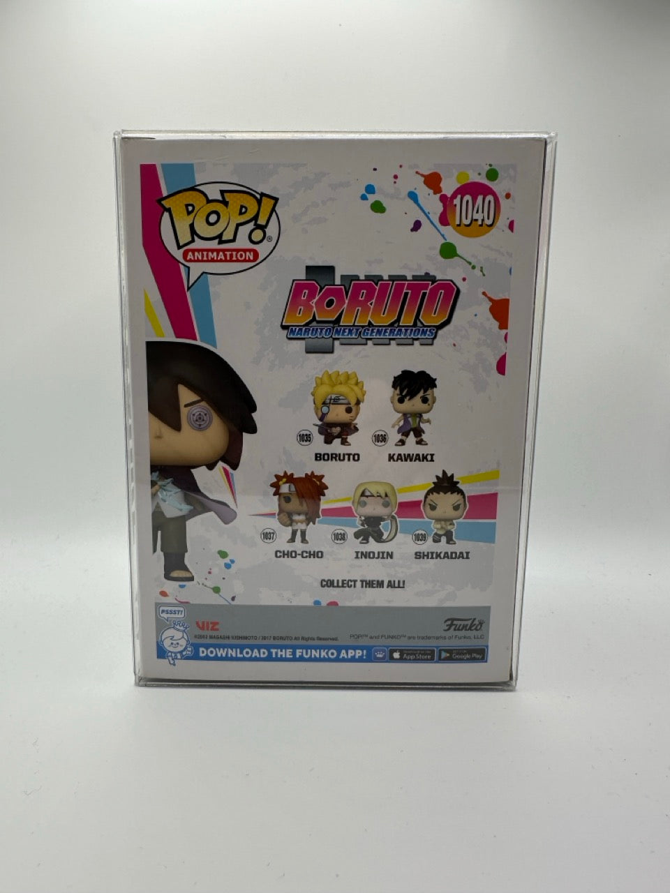 POP! Animation—Boruto Naruto Next Generation—Sasuke #1040—(Glow Chase)(Chalice Collectibles Exclusive)
