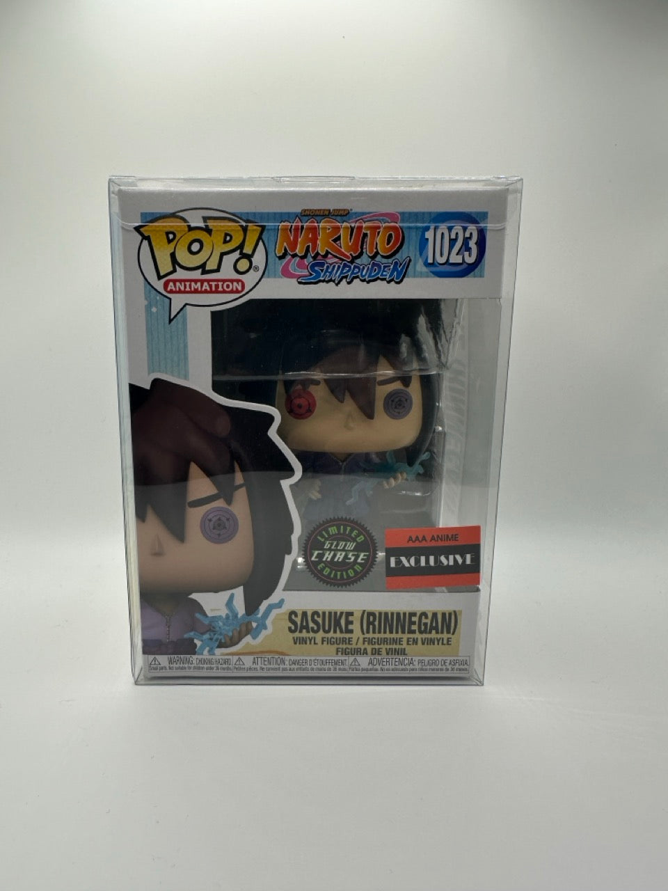 POP! Animation—Nartuo Shippuden—Sasuke (Rinnegan) #1023—(Glow Chase)(AAA Anime Exclusive)
