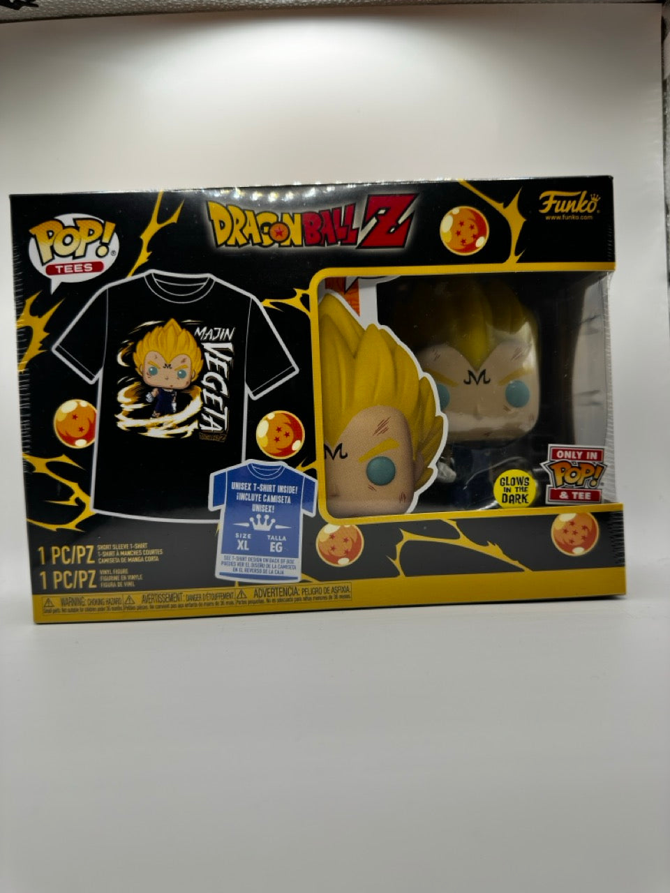 POP! Tees—Dragonball Z—Majin Vegeta—(GITD)