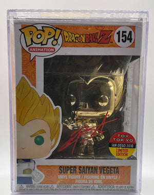 POP! Animation—Dragon Ball Z—Super Saiyan Vegeta #154—(2018 Toy Tokyo Limited Edition) (Signed)