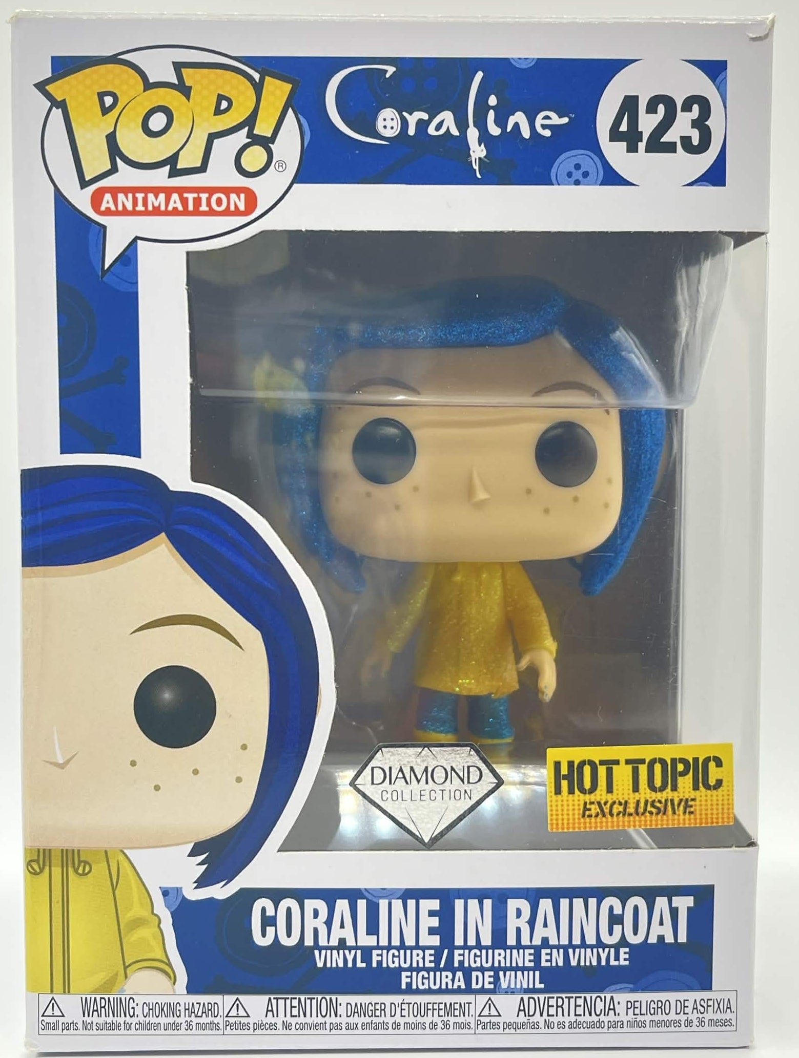 POP! Animation—Coraline—Coraline in Raincoat #423 [Box Damaged]