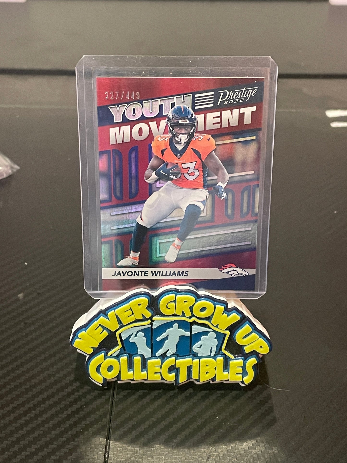 2022 Prestige Football Javonte Williams Youth Movement /449