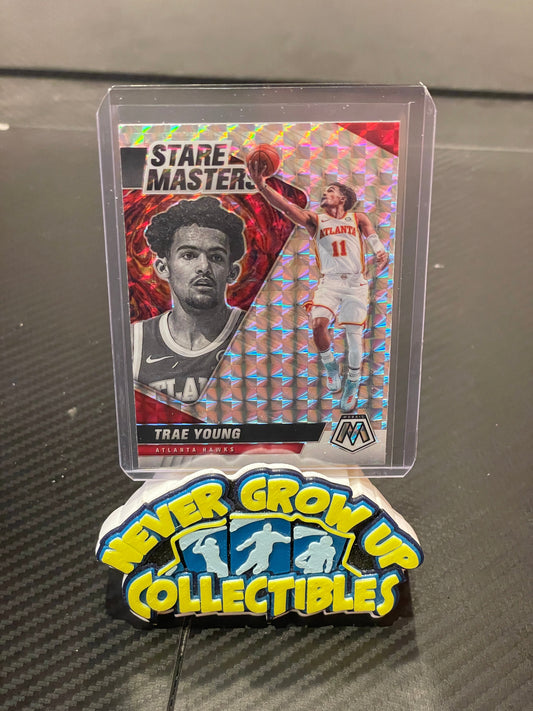 2020-21 Mosaic Basketball Trae Young Stare Master Silver