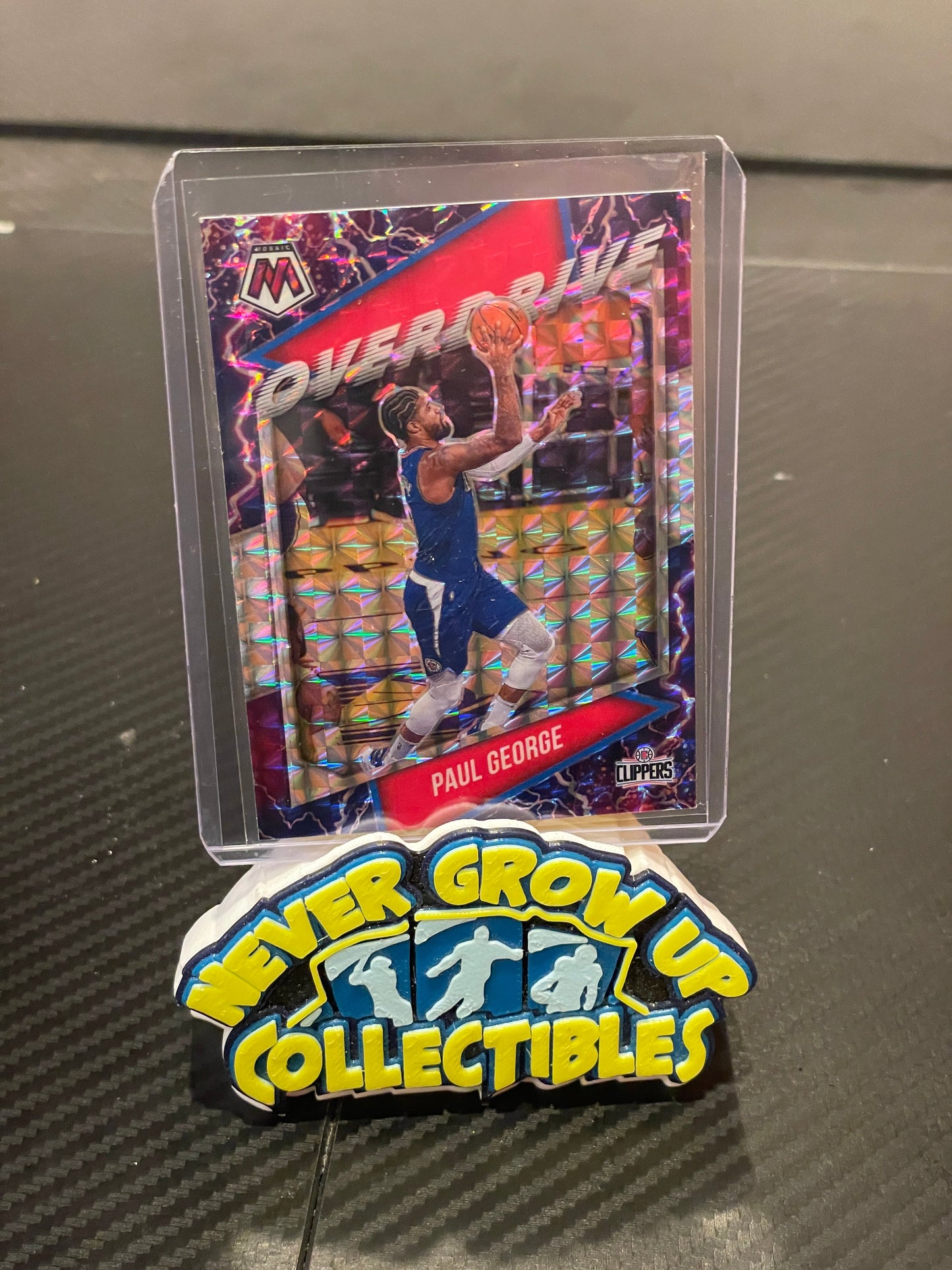 2020-21 Mosaic Basketball Paul George Overdrive Prizm