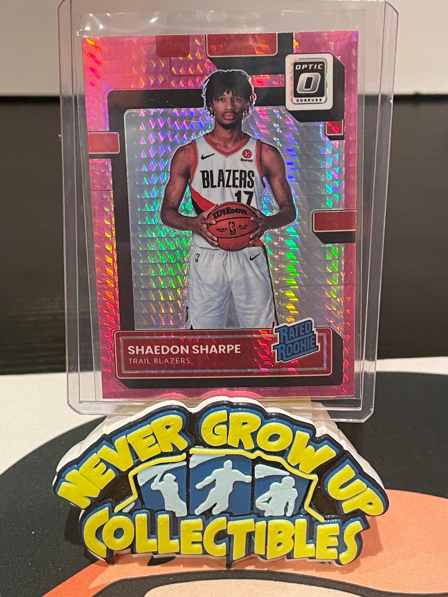 2022-23 Donruss Optic Basketball Shaedon Sharpe Pink RC