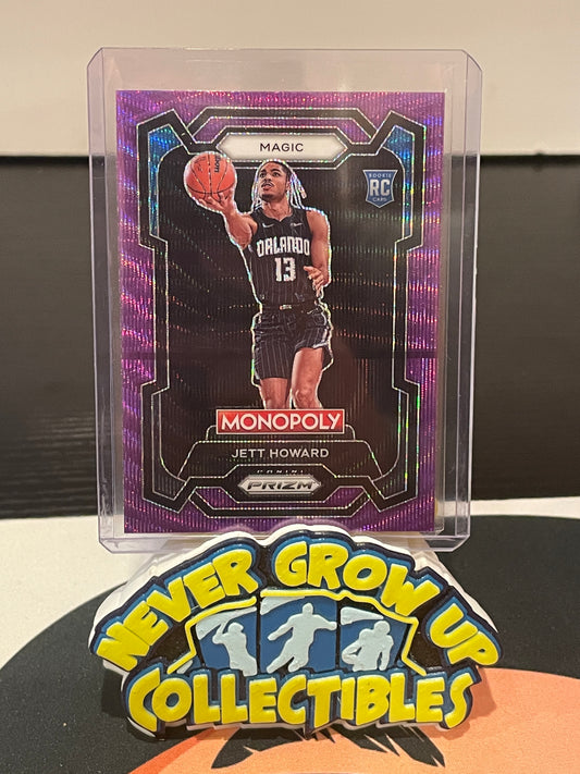 2023-24 Prizm Monopoly Jett Howard Purple Wave RC