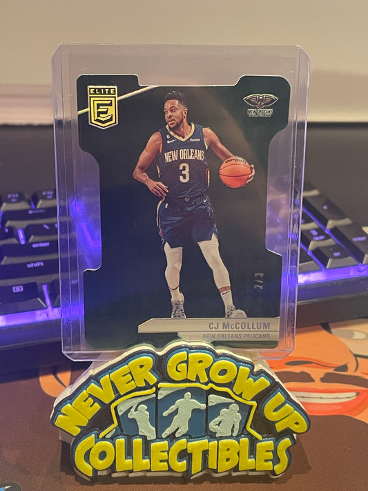 2023-24 Donruss Elite CJ McCollum Diecut /3 SSP