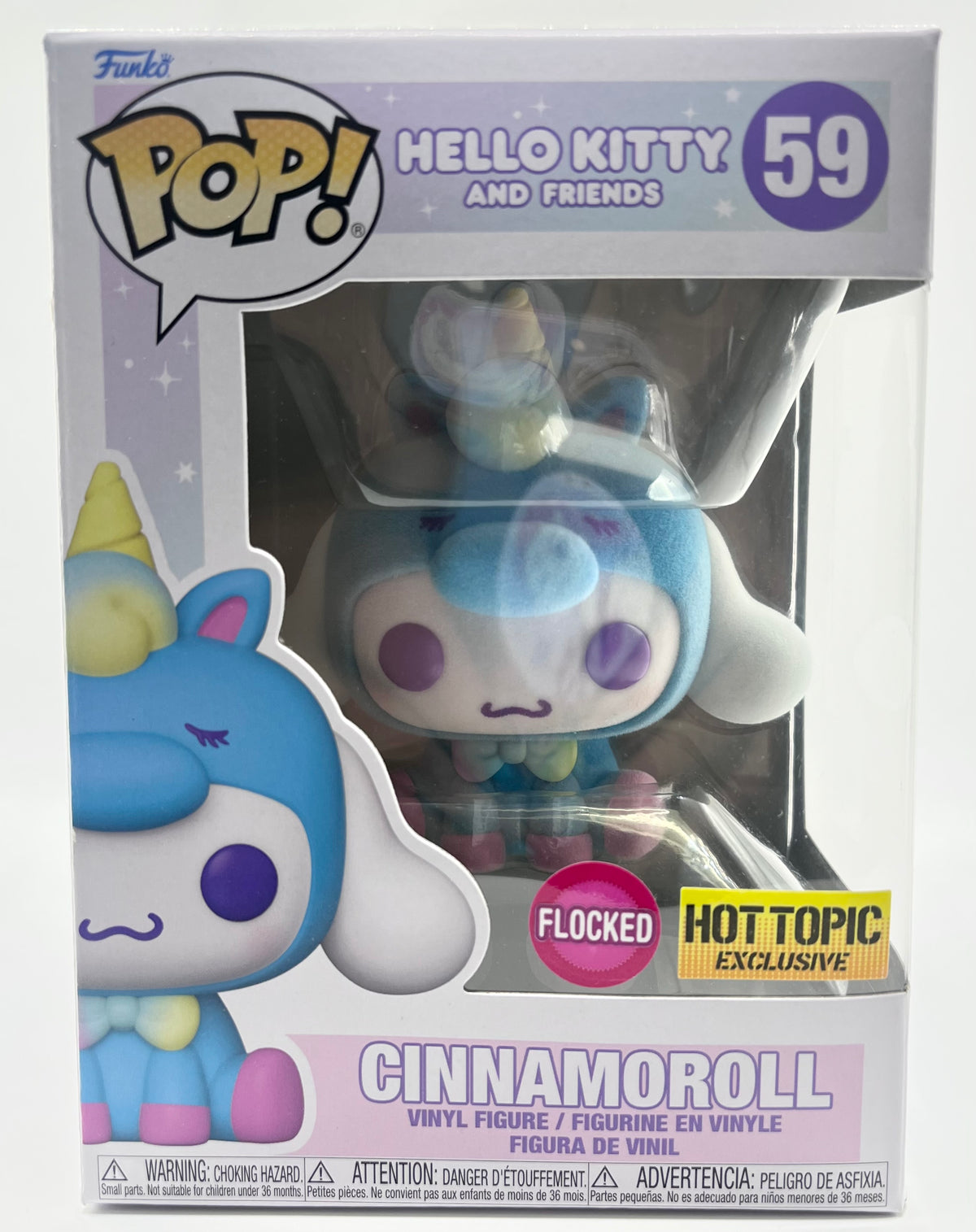 POP!—Hello Kitty and Friends—Cinnamoroll #59 (Flocked) (Hot Topic Exclusive)