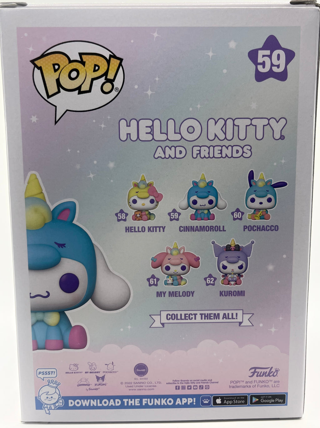 POP!—Hello Kitty and Friends—Cinnamoroll #59 (Flocked) (Hot Topic Exclusive)