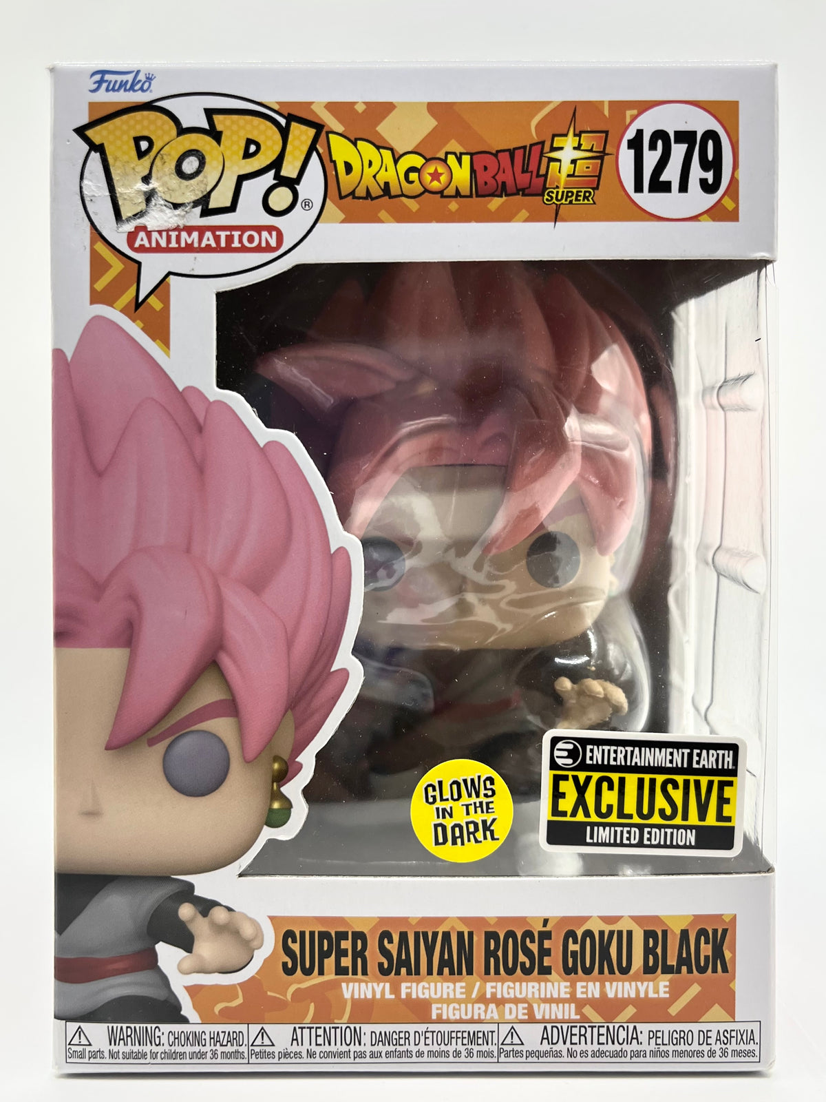 POP!Animation—DragonBall Super—Super Saiyan Rose Goku Black #1279 (Glows in the Dark) (Entertainment Earth exclusive)