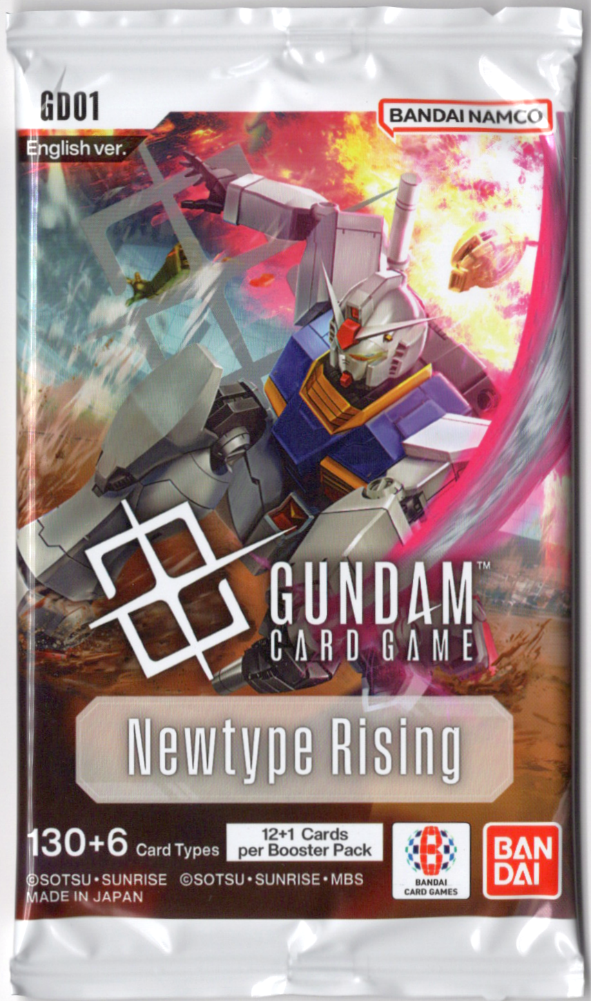 2025 Bandai Namco Gundam Card Game GD01: Newtype Rising Booster Pack