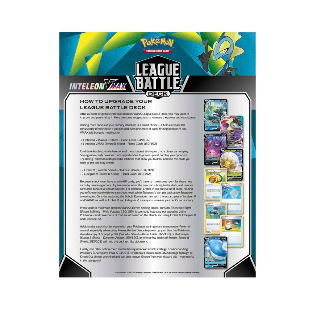 2021 Pokémon TCG: Inteleon VMAX League Battle Deck