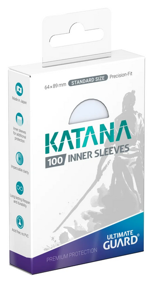 Ultimate Guard: Katana Inner Sleeves — Standard Size (100ct)