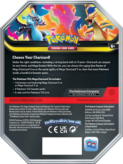 Pokémon TCG: Mega Charizard Tin