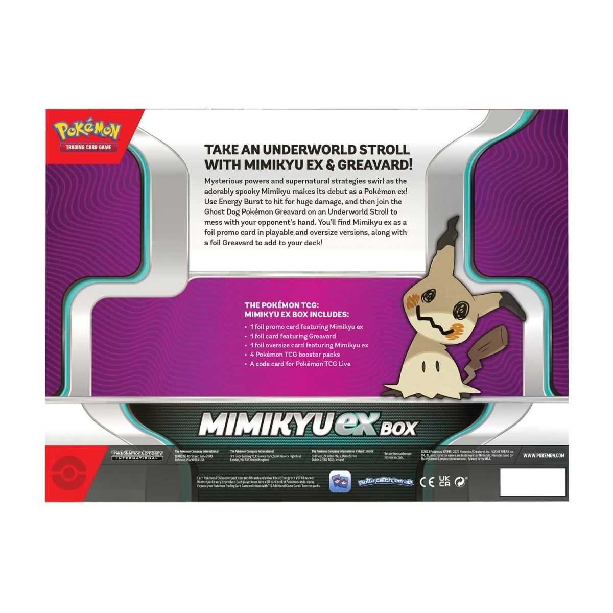 2023 Pokémon TCG: Mimikyu ex Box