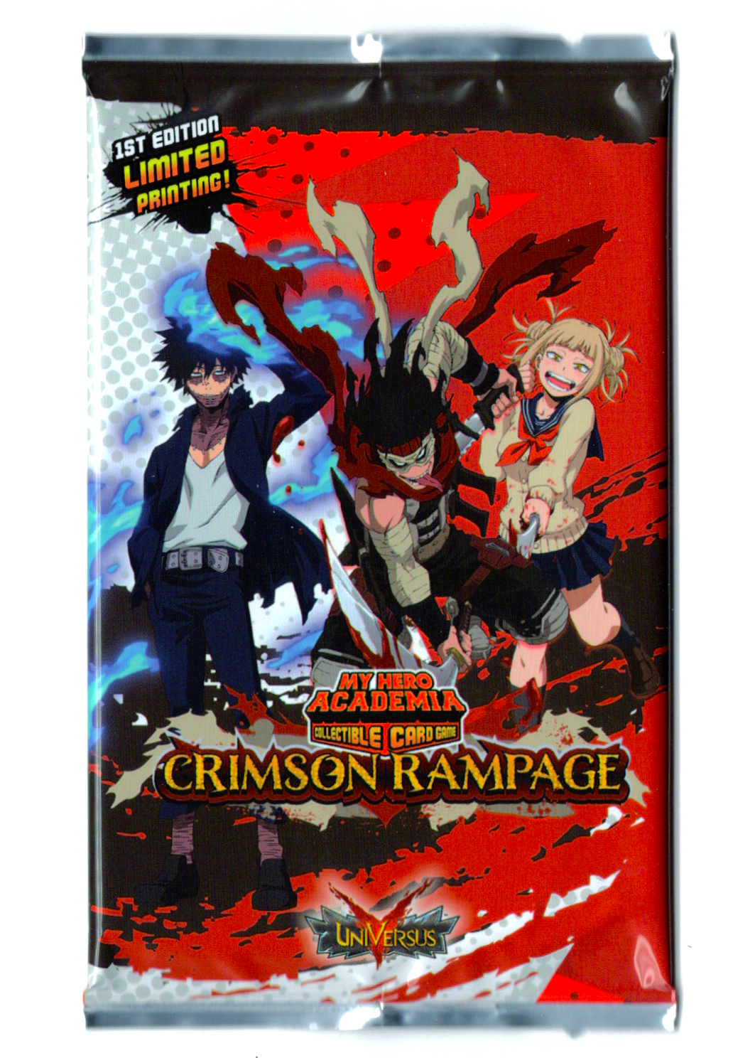 2021 UniVersus TCG: My Hero Academia—Crimson Rage [1st Edition] Booster Pack