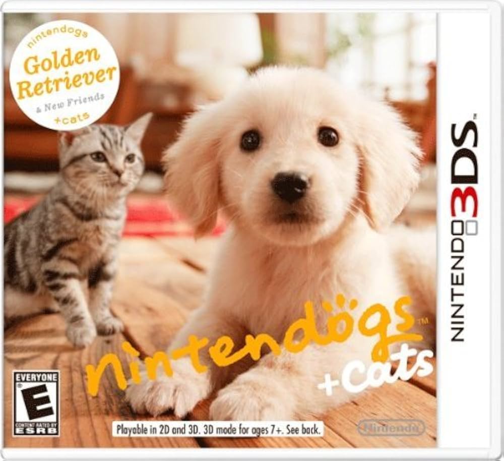 Nintendogs + Cats: Golden Retriever & New Friends (Nintendo 3DS) - Pre-Owned