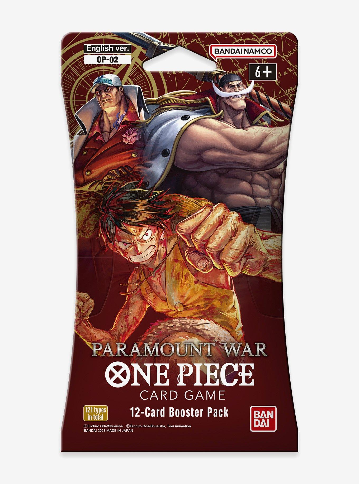 2023 One Piece Card Game: Paramount War (OP-12) - Sleeved Booster Pack