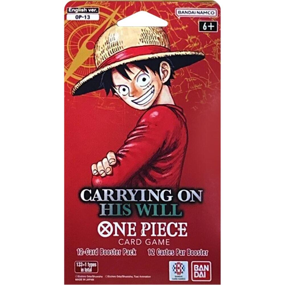 One Piece Card Game: Carrying on His Will (OP-13) Sleeved Booster Pack