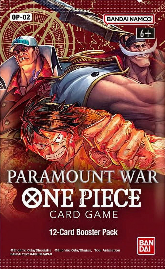 One Piece Card Game: Paramount War (OP-02) Booster Pack
