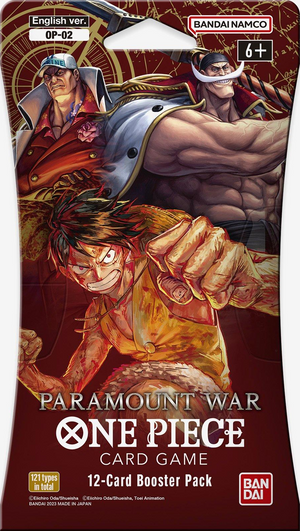 One Piece Card Game: Paramount War (OP-02) Sleeved Booster Pack