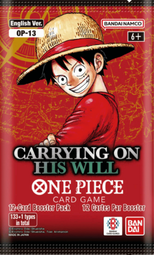 One Piece Card Game: Carrying on His Will (OP-13) Booster Pack
