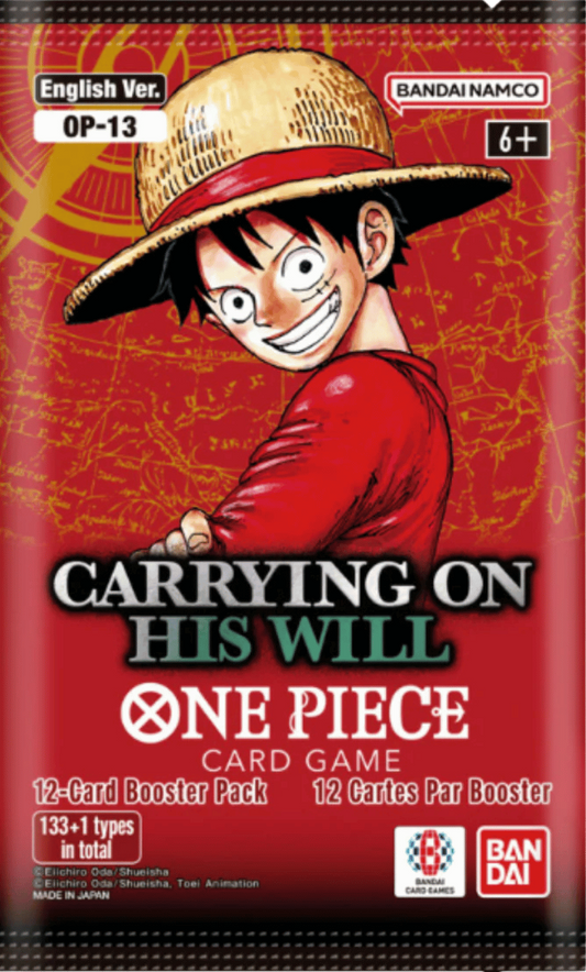 One Piece Card Game: Carrying on His Will (OP-13) Booster Pack