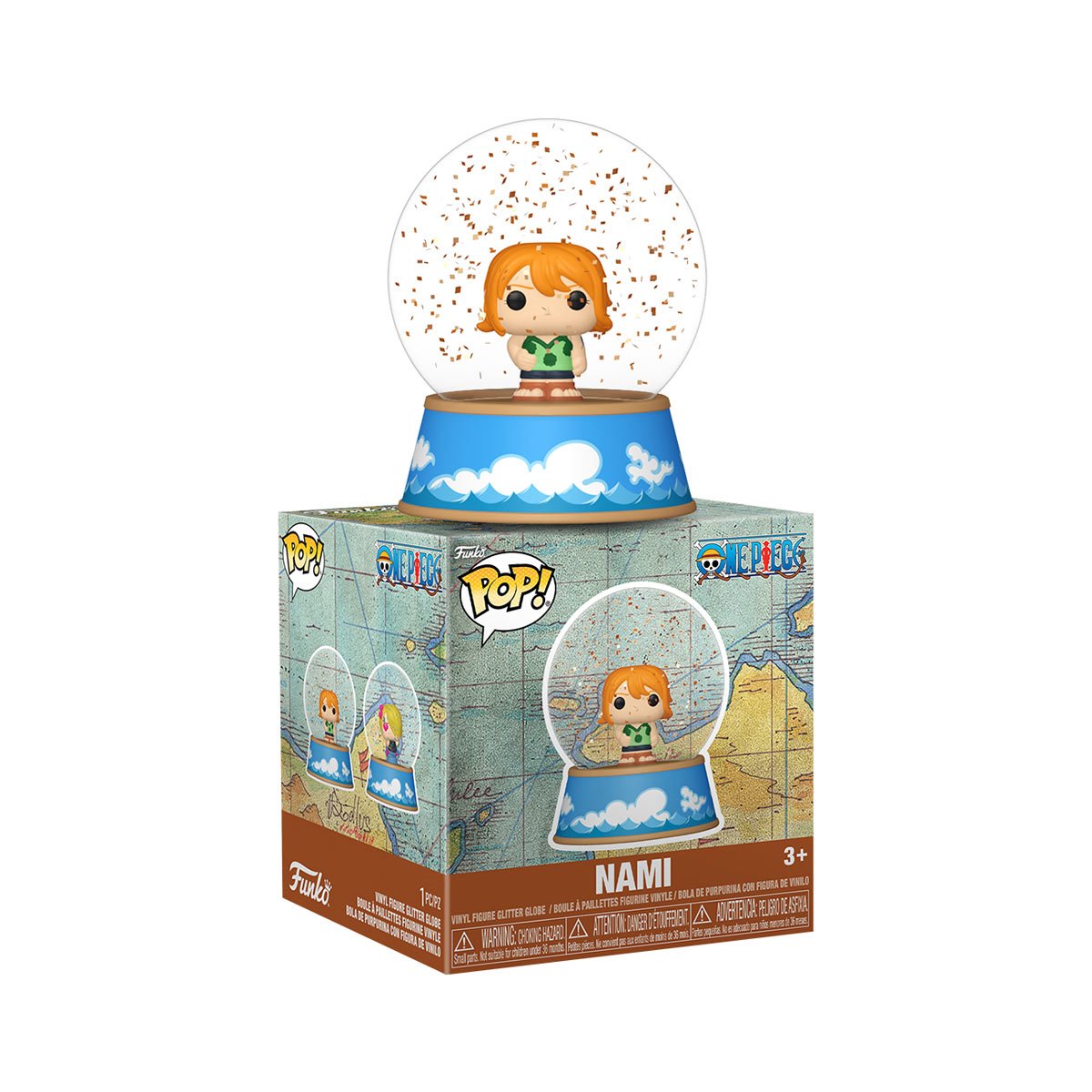One Piece Mini Glitter Globe