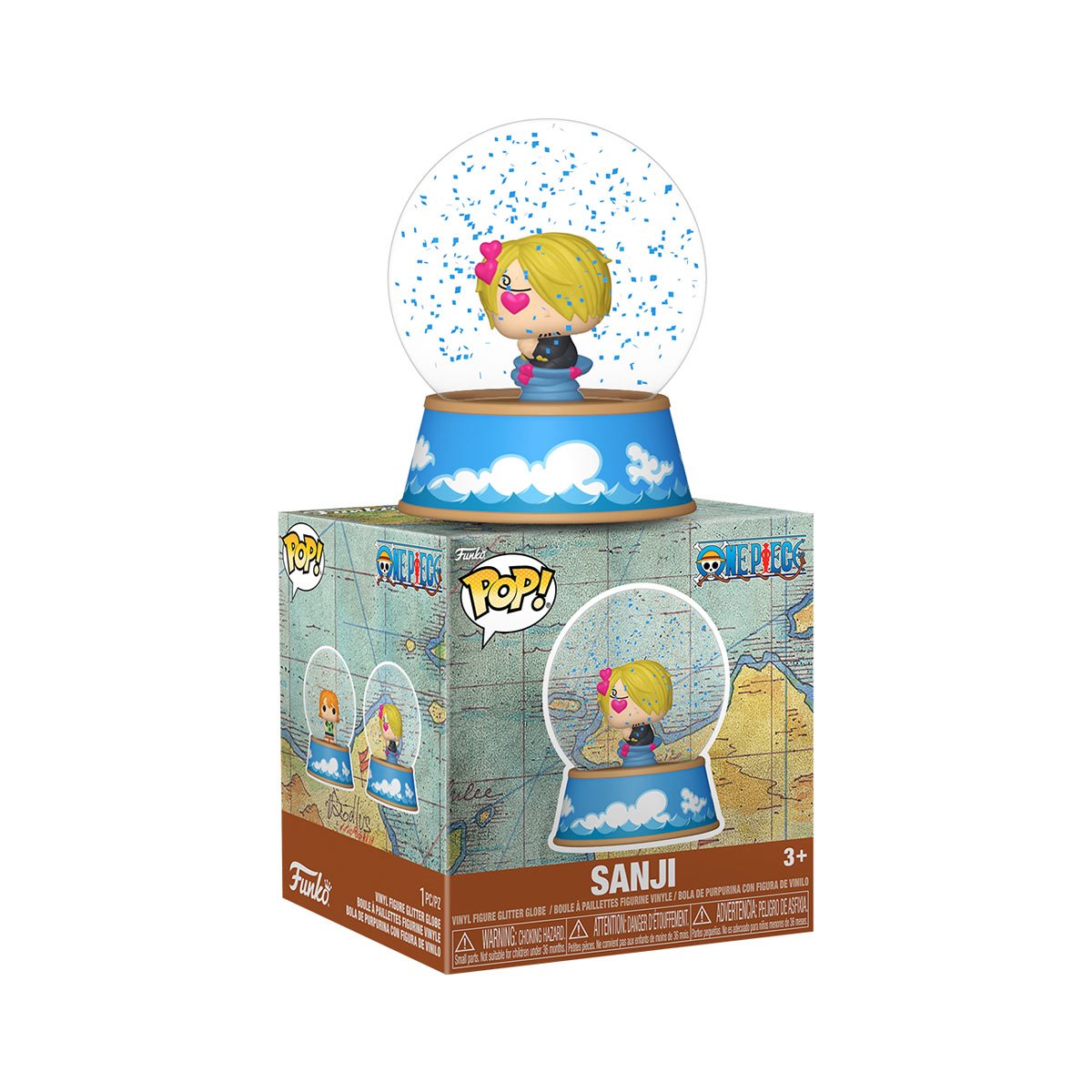 One Piece Mini Glitter Globe