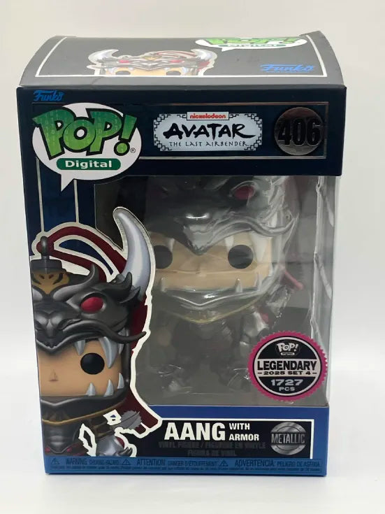 POP! Digital—The Last Airbender—Aang With Armor #406—(Legendary 2025 Set 4)