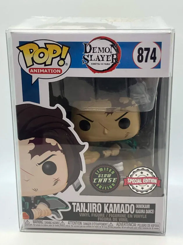 POP! Animation—Demon Slayer—Tanjiro Kamado (Hinokami Kagura Dance) #874—(Special Edition) (Glow in the Dark)
