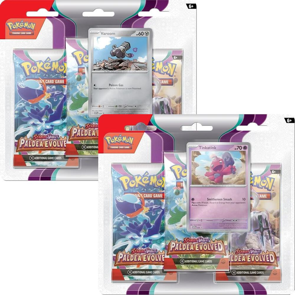 Pokémon TCG: Scarlet & Violet—Paldea Evolved 3 Pack Blister