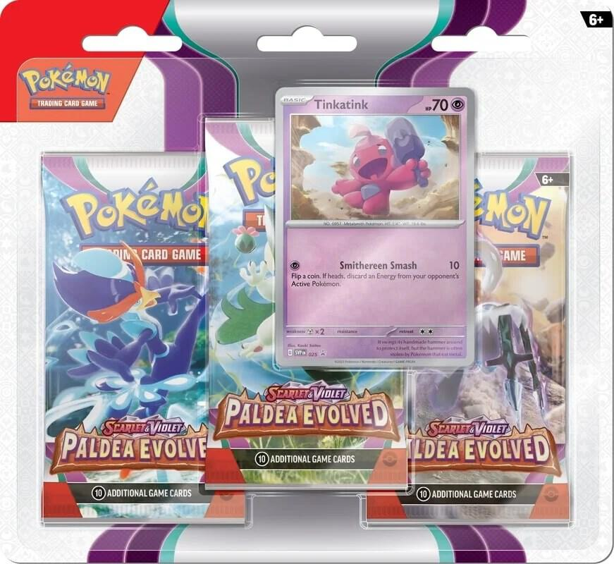 Pokémon TCG: Scarlet & Violet—Paldea Evolved 3 Pack Blister
