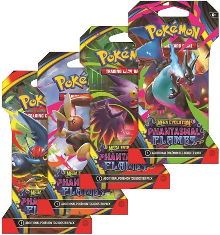 Pokémon TCG: Mega Evolution—Phantasmal Flames Sleeved Booster Pack