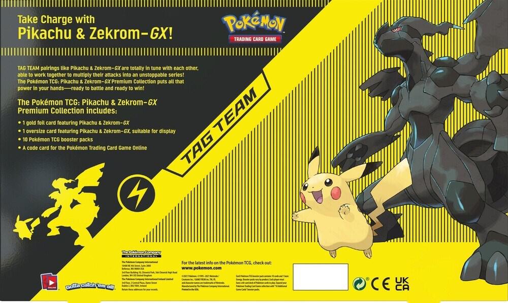 2021 Pokemon TCG: Sword & Shield—Pikachu & Zekrom GX Pemium Collection
