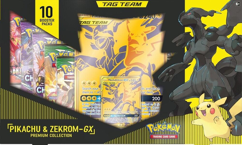2021 Pokemon TCG: Sword & Shield—Pikachu & Zekrom GX Pemium Collection