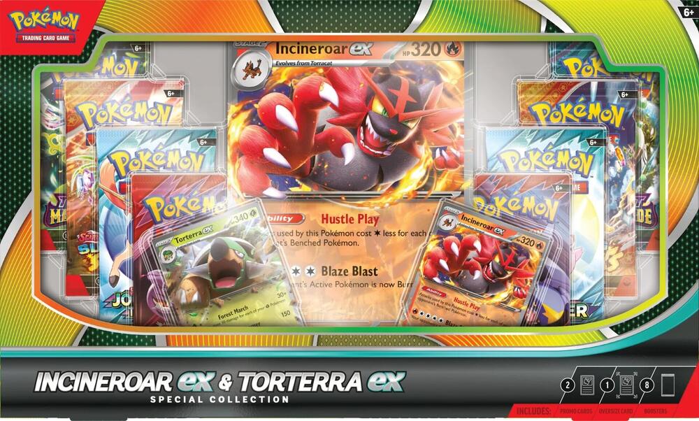 2025 Pokemon TCG: Scarlet & Violet—Incineroar ex & Torterra ex Special Collection