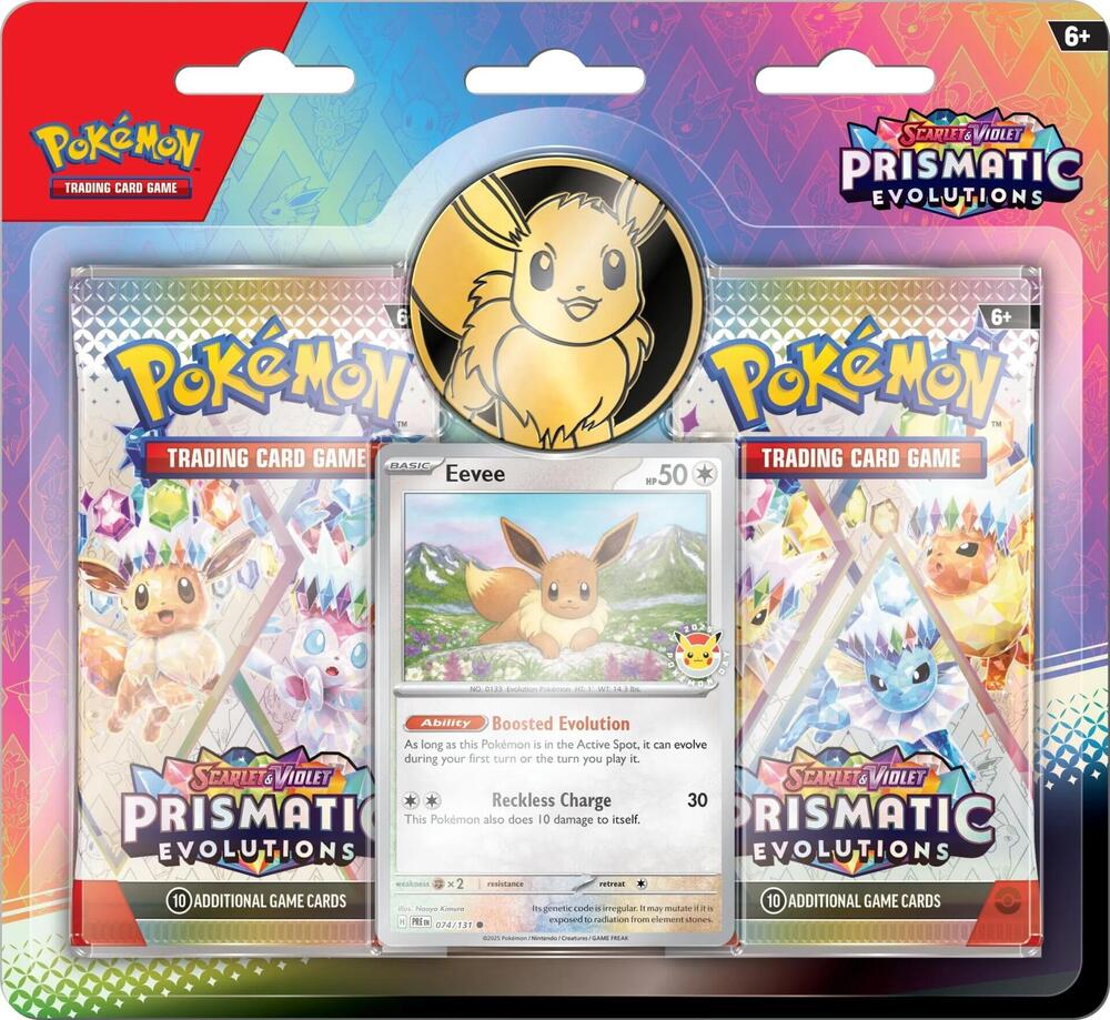 2025 Pokemon TCG: Scarlet & Violet —Prismatic Evolutions 2-Pack Blister [Eevee]