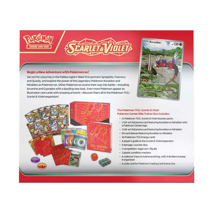 2023 Pokemon TCG: Scarlet & Violet (Koraidon) Pokemon Center Elite Trainer Box