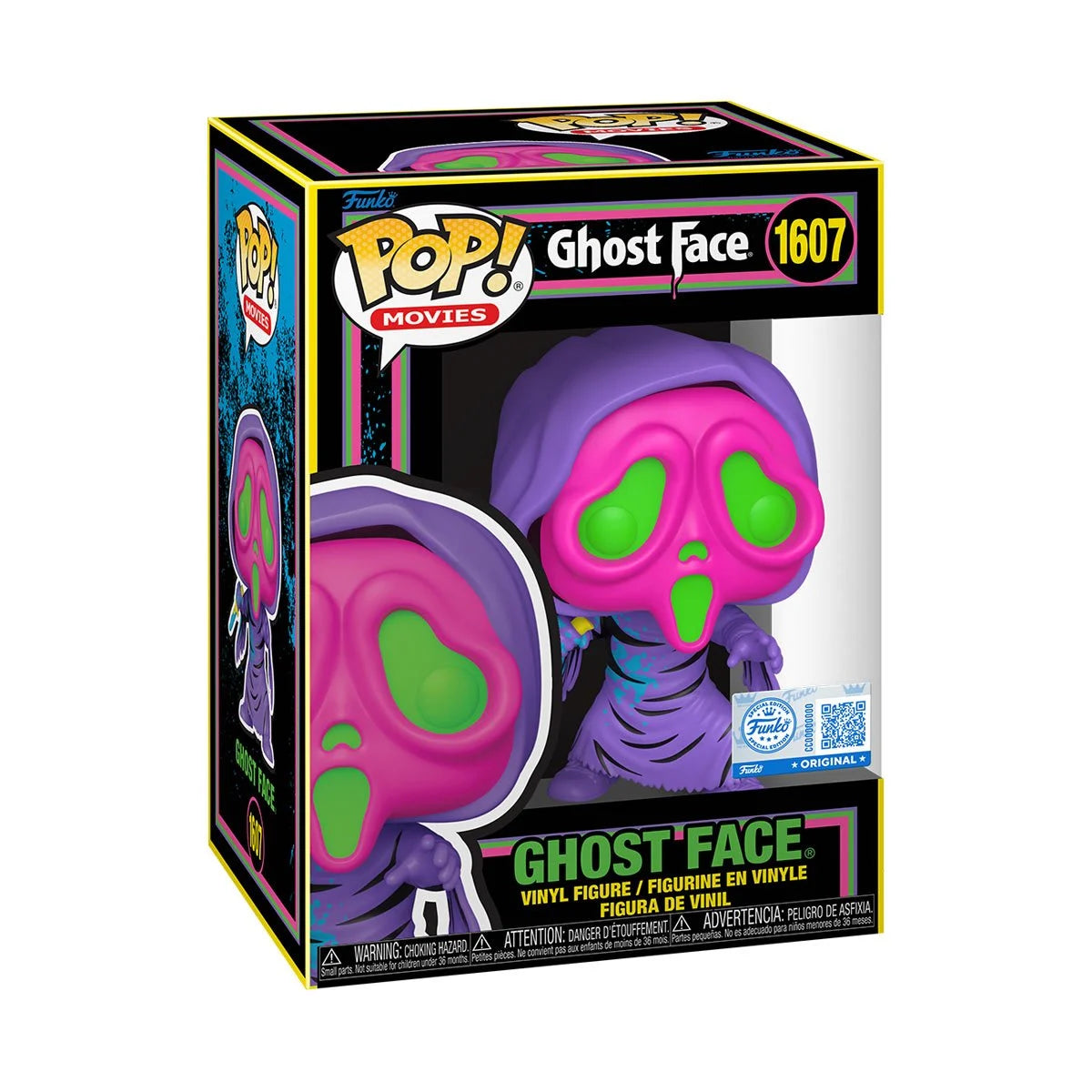 POP! Movies—Scream—Ghost Face #1607—(Black Light) (SDCC2023)